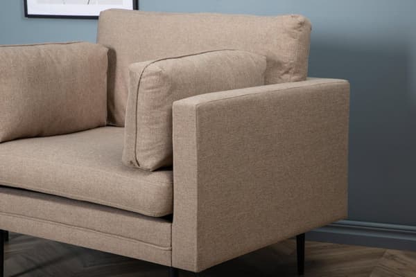 FURNLUX LÆNESTOL BOOM LYSEBRUN & SORT 110CM