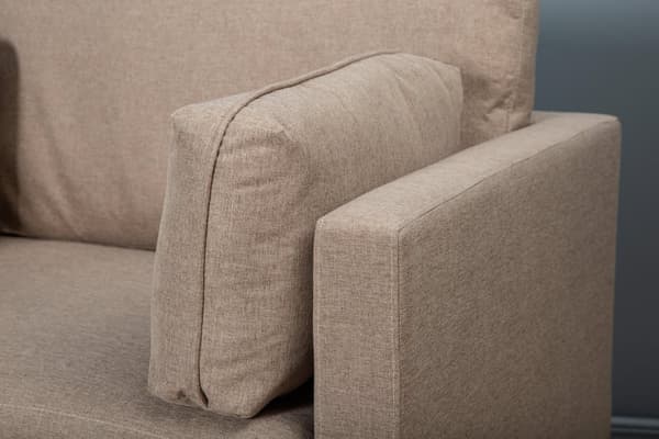 FURNLUX LÆNESTOL BOOM LYSEBRUN & SORT 110CM