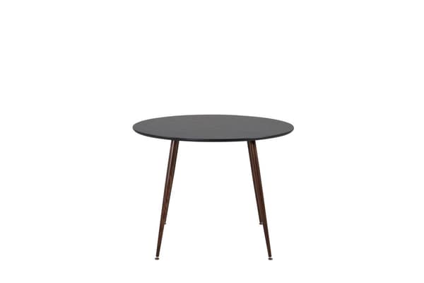 FURNLUX MATBORD PLAZA SVART & VALNÖT 100CM