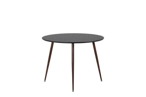 FURNLUX MATBORD PLAZA SVART & VALNÖT 100CM