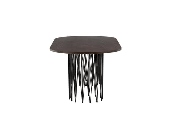 FURNLUX SPISEBORD STEN VALNØD & SORT 100CM
