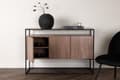 Pikkukuva 5 / 7: FURNLUX LIPASTO KINGSPORT PÄHKINÄPUU & MUSTA 120CM