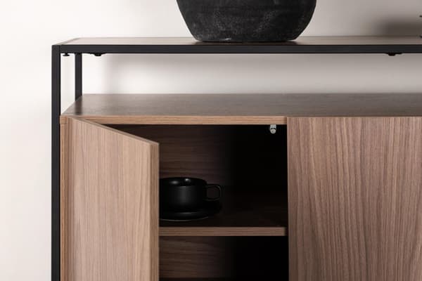 FURNLUX LIPASTO KINGSPORT PÄHKINÄPUU & MUSTA 120CM