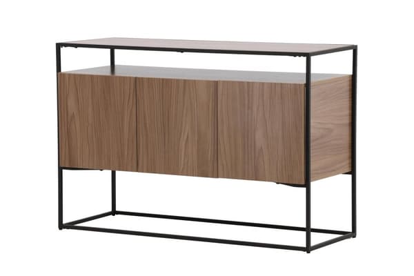 FURNLUX LIPASTO KINGSPORT PÄHKINÄPUU & MUSTA 120CM