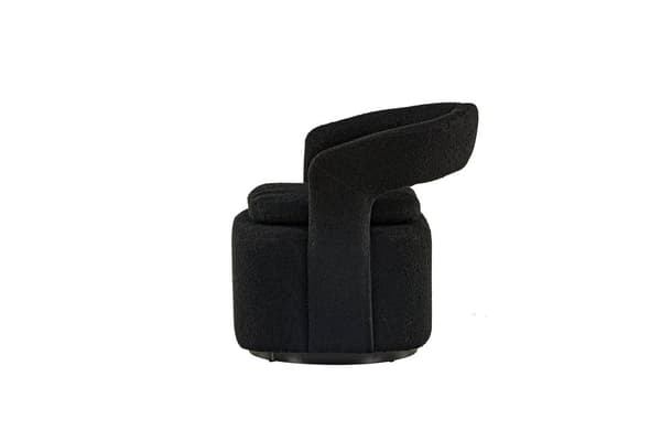 FURNLUX LÆNESTOL LAURBÆR SORT 69CM