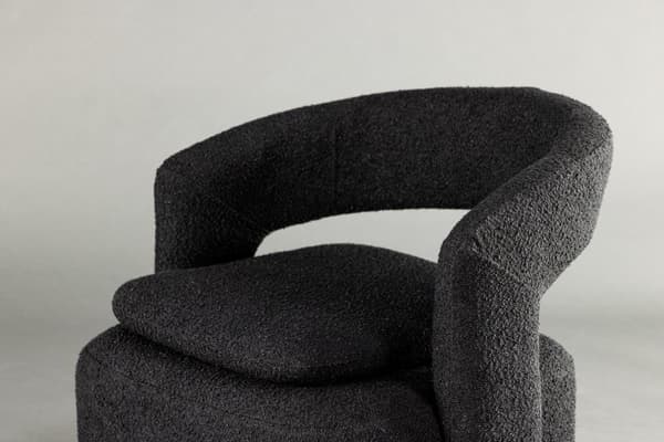 FURNLUX NOJATUOLI LAUREL MUSTA 69CM