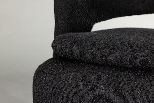 FURNLUX LÆNESTOL LAURBÆR SORT 69CM