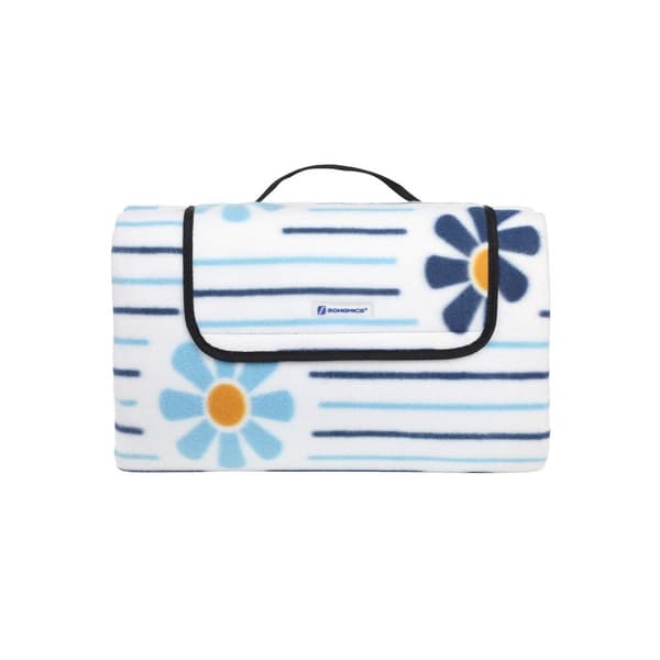 Picknickfilt flanellblommor XXL