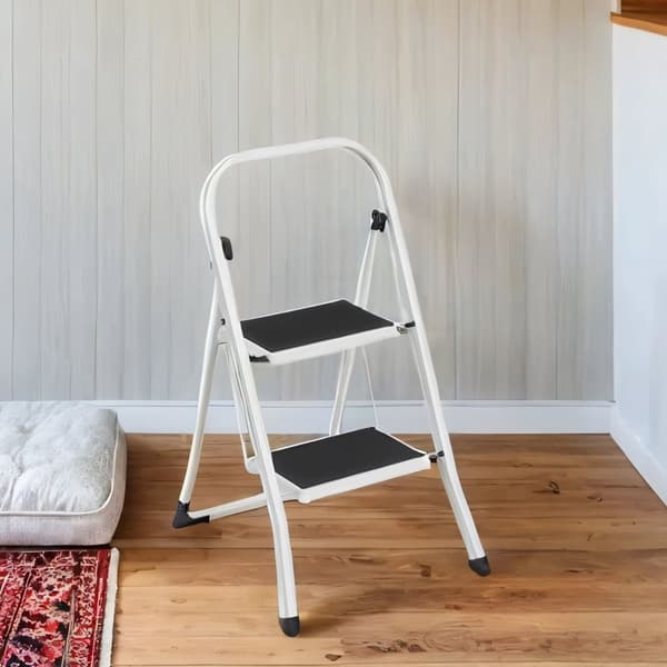 Trappestige, stige med 2 trin, sammenklappeligt trin