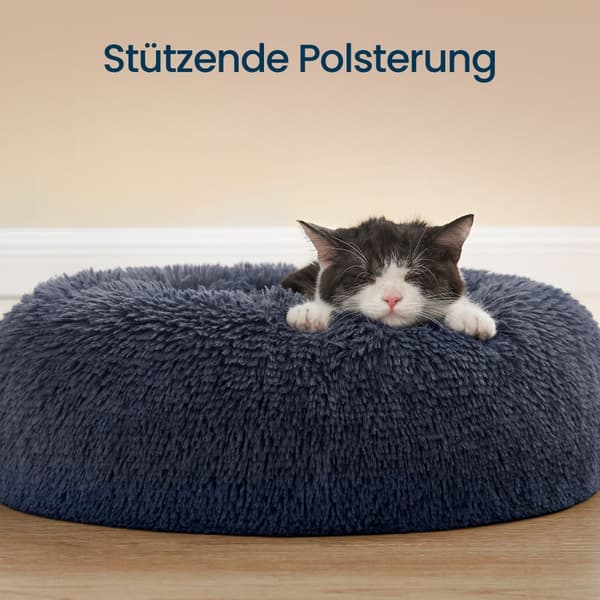 Blød hundeseng, donutpude, vaskbar
