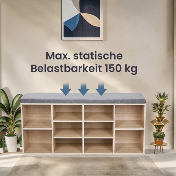Skobænk, skohylde, bænk