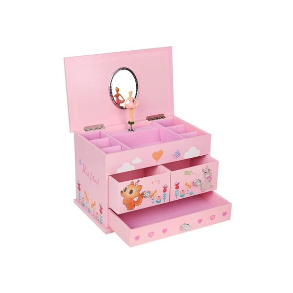 Spilledåse «Kanin og Rev» Rosa