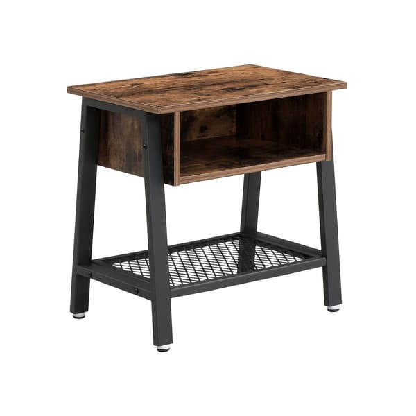 Industrielt design sidebord firkantet