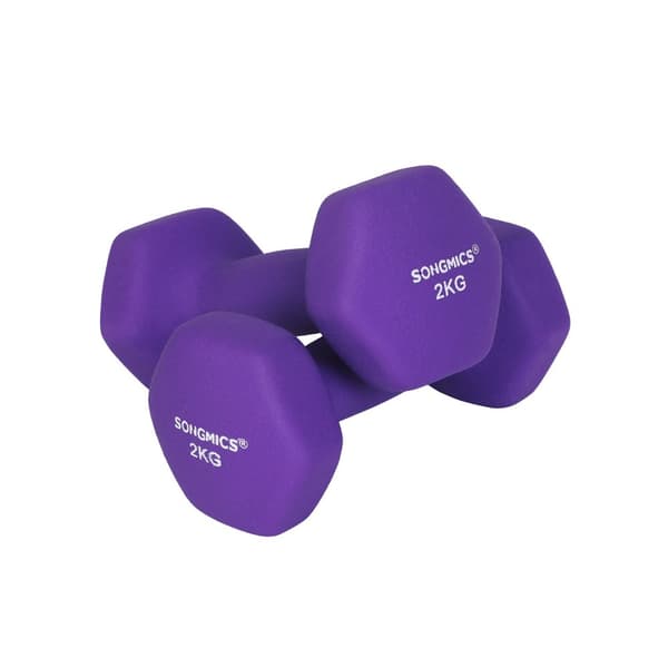 Håndvægtsæt 2 x 2 kg lilla