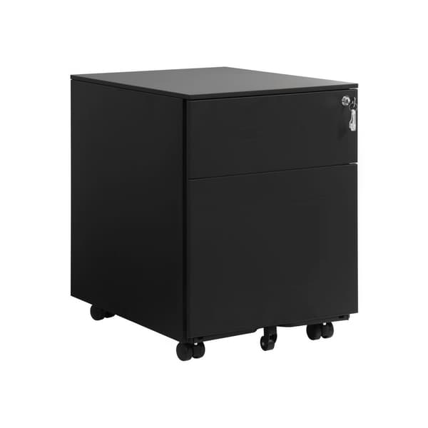 Låsbar mobil container, svart