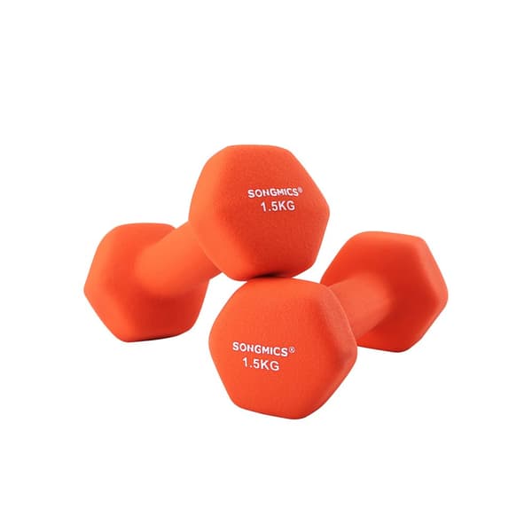Käsipainot 2 x 1,5 kg oranssi