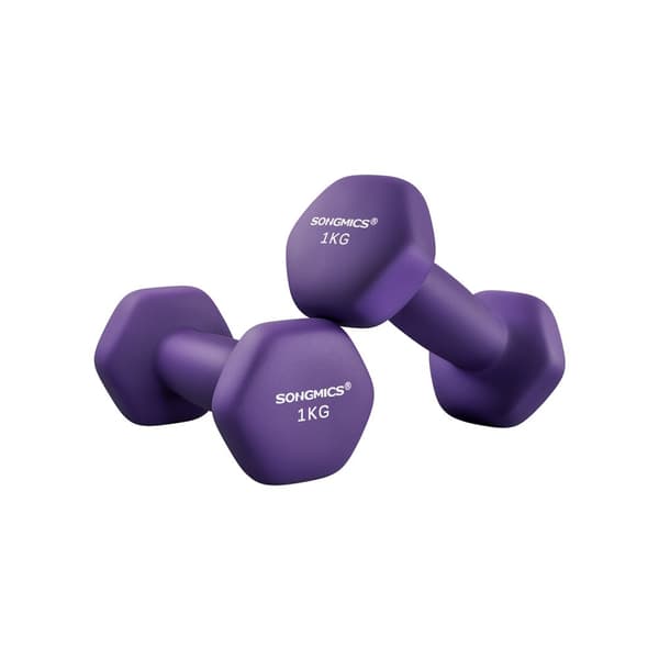 Käsipainot, 2 kpl, violetit