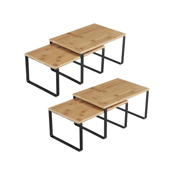 Set med 4 stapelbara köksorganisatörer