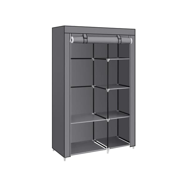 Stofgarderobe med bøjlestang