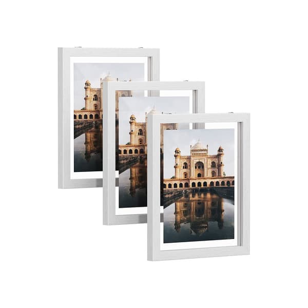 Set med 3 flytande fotoramar