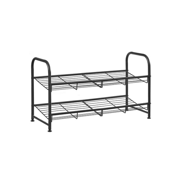 Metal skohylde med 2 niveauer