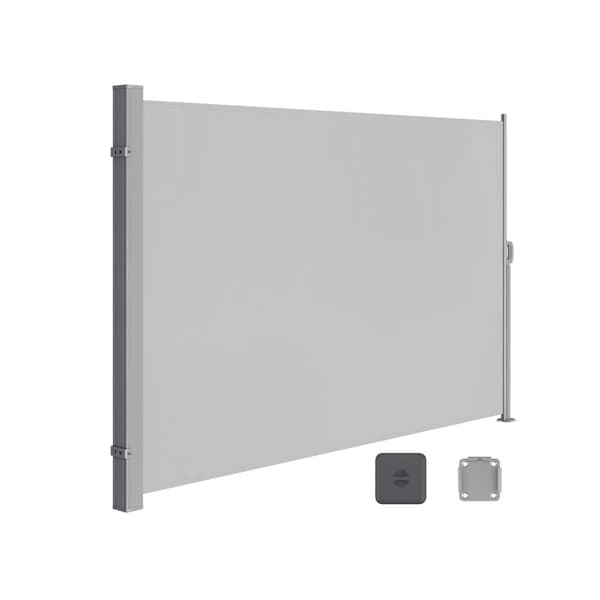 Udtrækkelig sidemarkise 200 x 350 cm til balkon