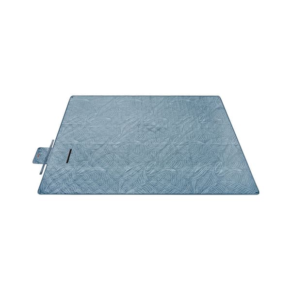 Piknikteppe 300 x 200 cm, maskinvaskbart og sammenleggbart, blått