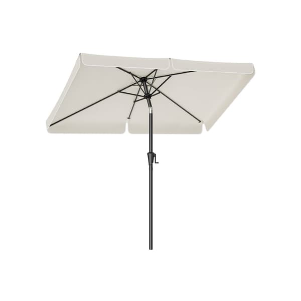 Suorakulmainen parvekevarjo ilman jalustaa, beige