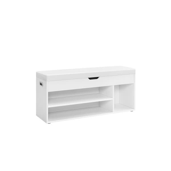 Skobenk med polstret sete, robust, vintagebrun