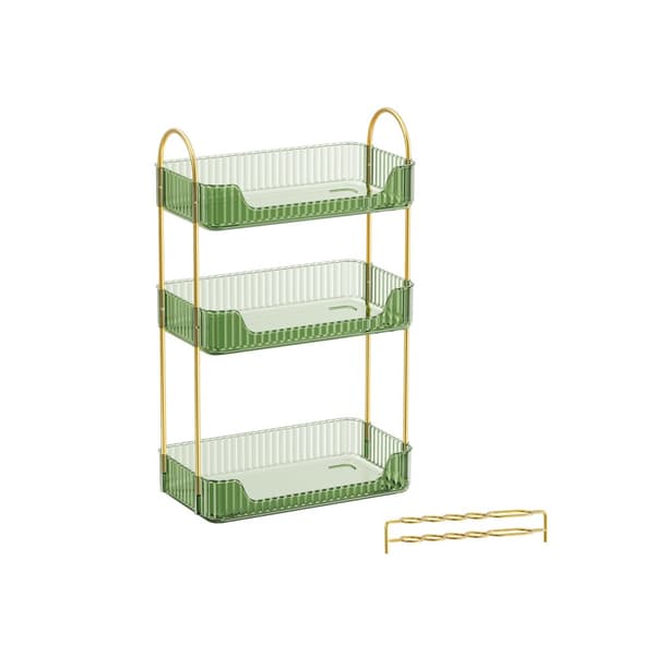 Sminkeorganisator til sminkebord, gaveidé, lysegrønn