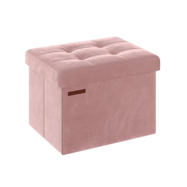 Opbevaringskasse med låg, bæreevne op til 130 kg, pastelrosa