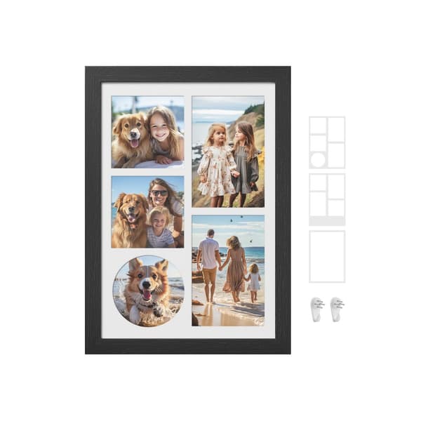 Fotoramme A4 til flere fotos askesort