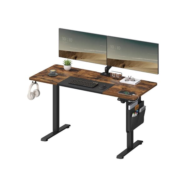 Høydejusterbart skrivebord elektrisk 60 x 140 x (72-120) cm