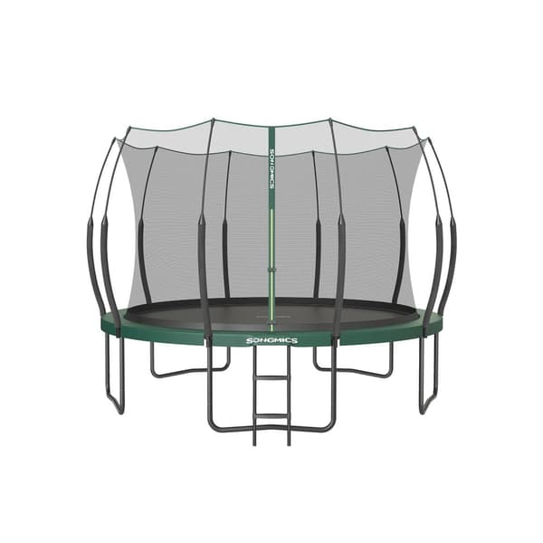 Trampoline Ø 366 cm med glidelås jungelgrønn