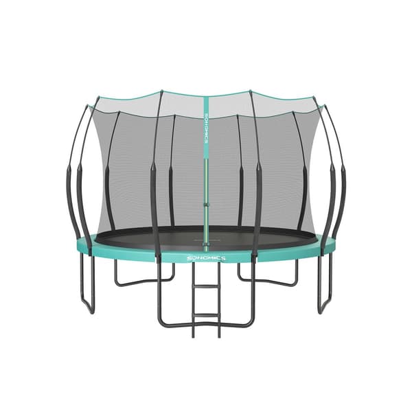 Trampolin Ø 366 cm med dragkedja havsblå