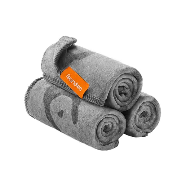 Hundfilt set om 3 S tvättbar skiffergrå