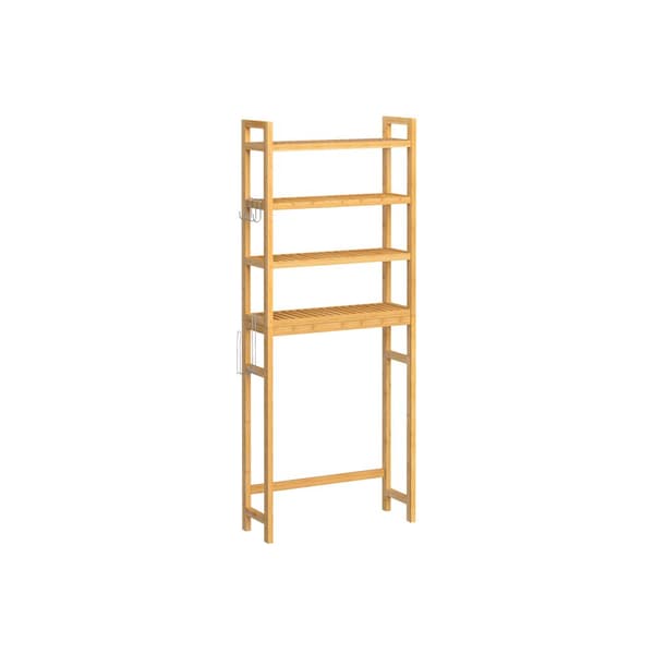 Toaletthylla med justerbara hyllplan naturbeige