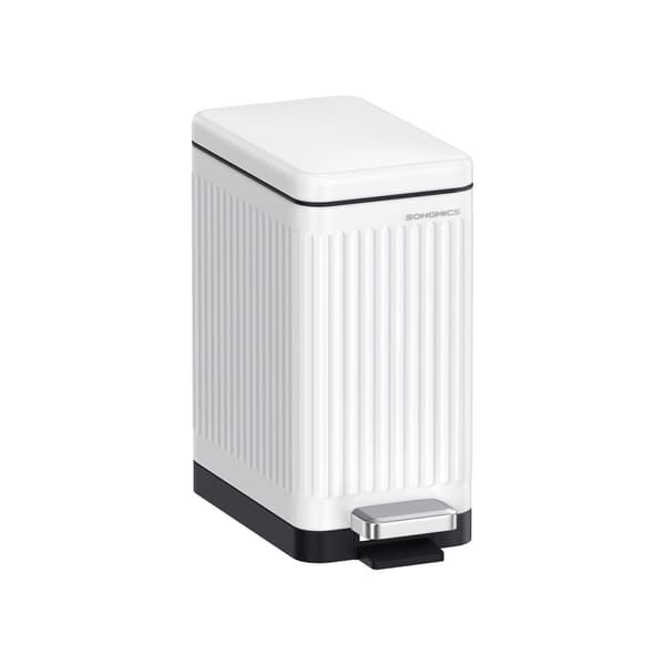 Kosmetikspand 10 liter med låg, Cloud White