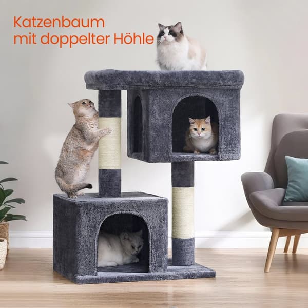 101 cm hög klösträd, klösträd, stor plattform