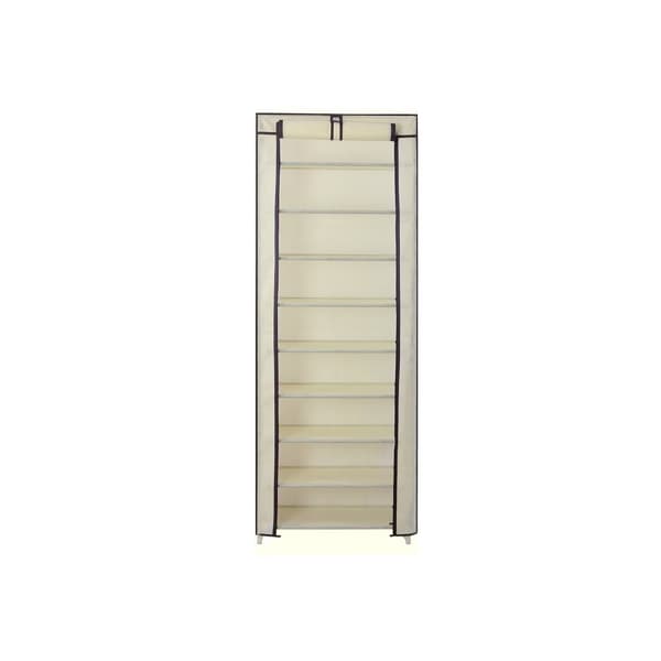 Skohylde med låg 58 cm beige