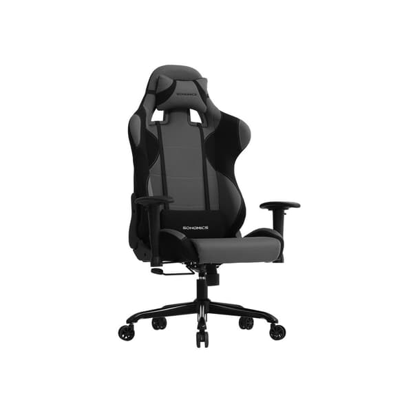 Gamingstol polyester sortgrå