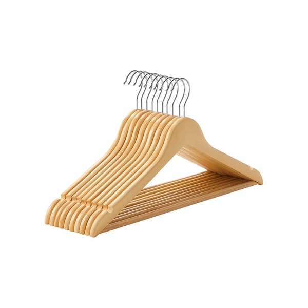 Klädhängare i lönnträ, 10 stycken