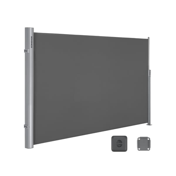 Sivumarkiisi 180 x 300 cm savunharmaa