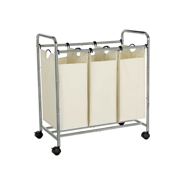 Tvättsorterare 3 fack beige