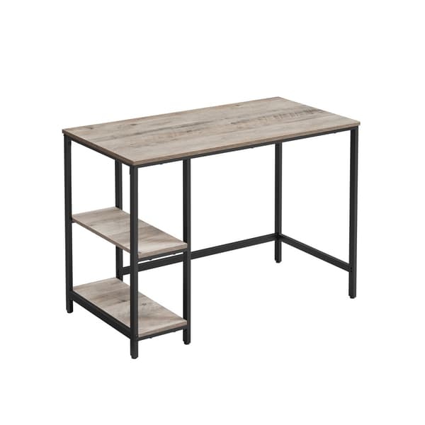 Industriell designad kontorsbord med 2 hyllor