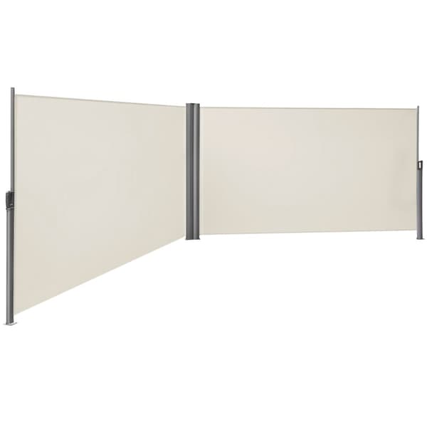 Dubbelsidig markis 6 m beige