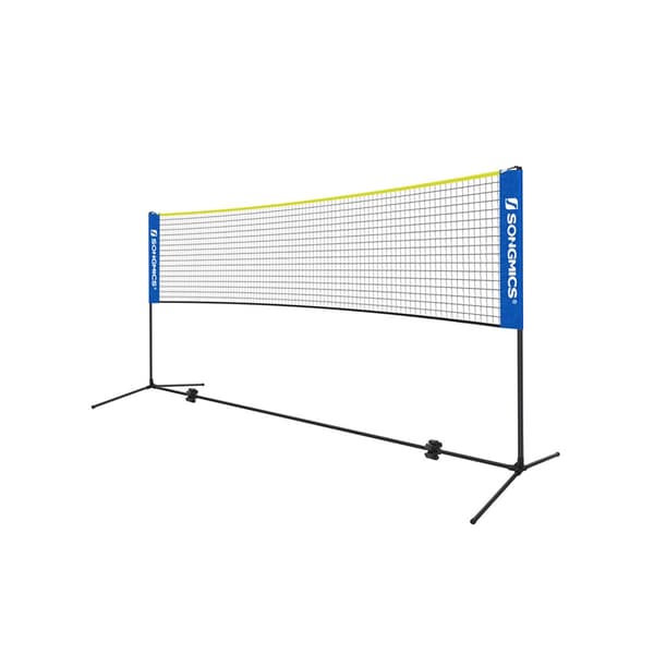 Badmintonnätet är lätt att montera, justerbart i höjd