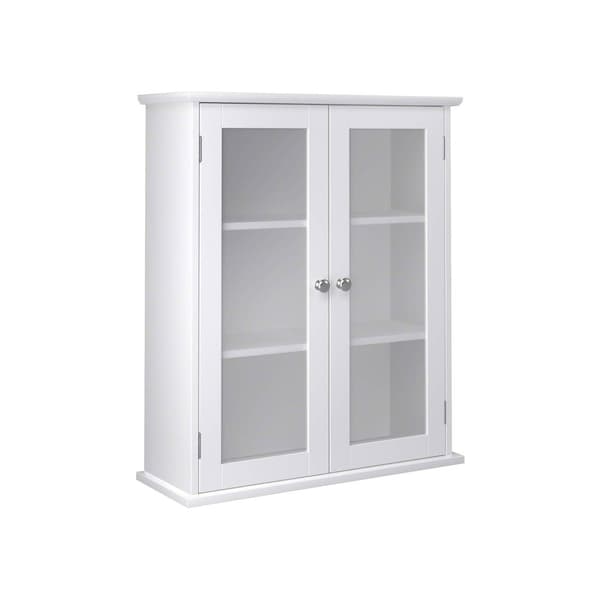 Väggskåp med glasdörrar