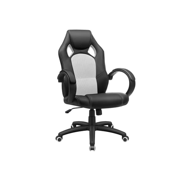 Kontorsstol snurrstol ergonomisk svart vit