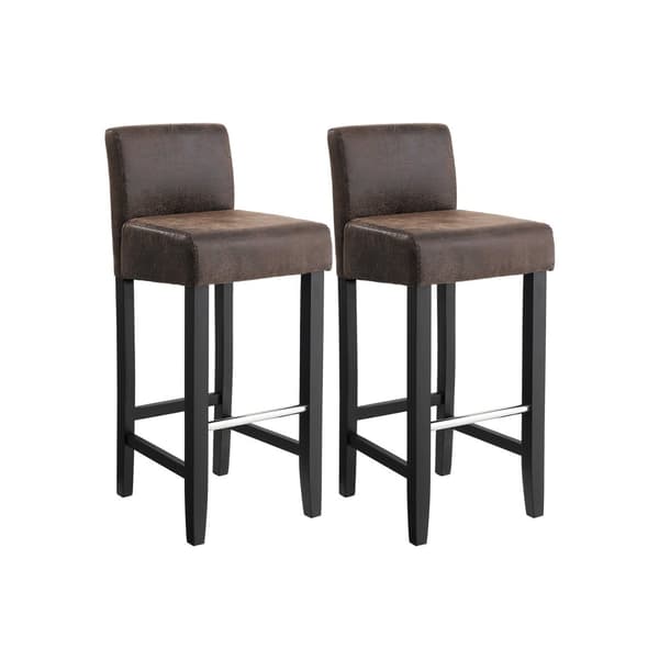 Barstolar set om 2 vintage bruna
